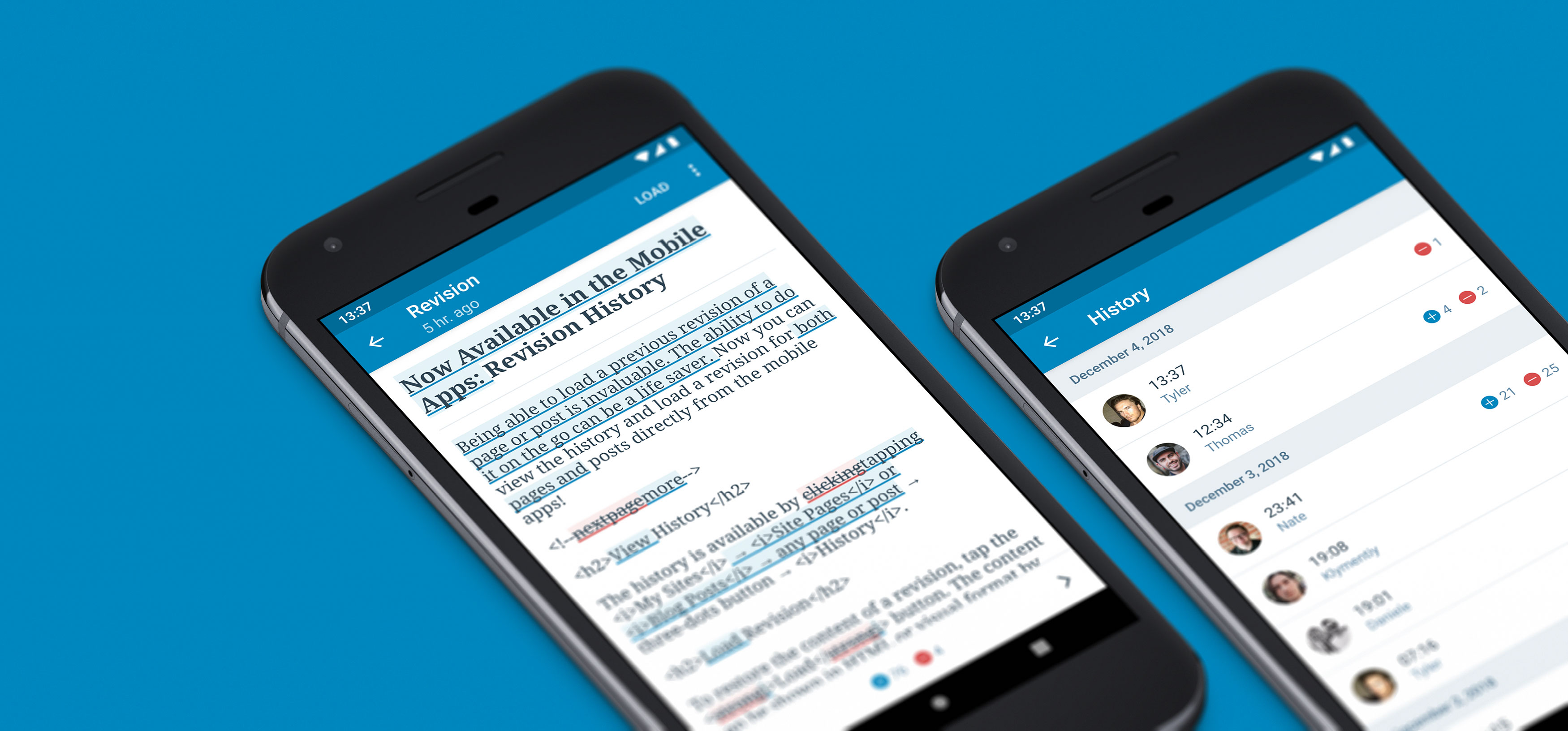 Now Available in the Mobile Apps: Revision History