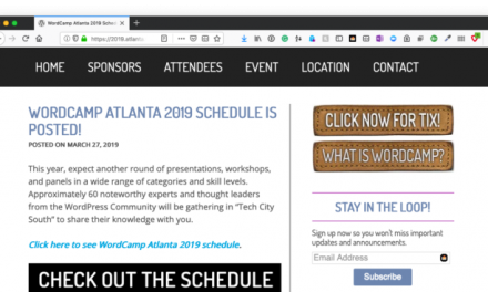 WordCamp Atlanta 2019: Web Apps with WordPress
