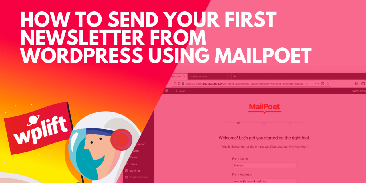 How to Send Your First Newsletter from WordPress using MailPoet