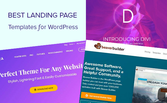 60 Best Landing Page Templates for WordPress (2019)