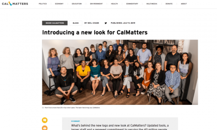 The News Project Launches Its First Customer Site CALmatters