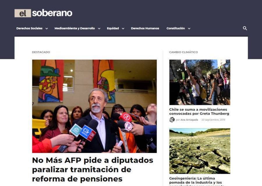 Chilean News Publication El Soberano First to Launch on Newspack