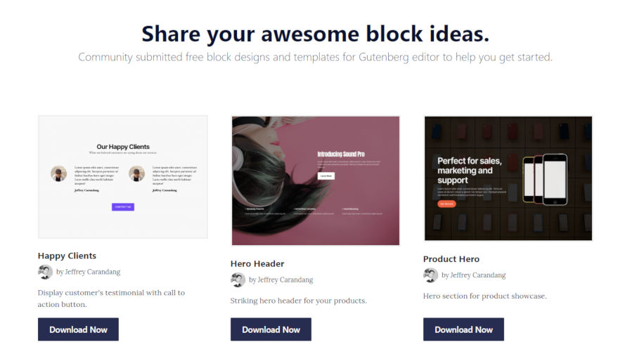 Creator of EditorsKit Launches Community Block-Sharing Site