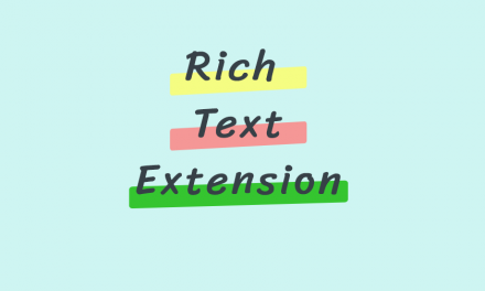 Highlight, Underline, and Control Font Size with RichText Extension