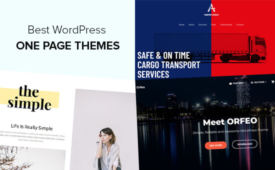 25 Best One Page WordPress Themes (2020)