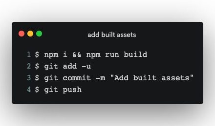Building Assets, Merging Git Branches, and Creating Releases