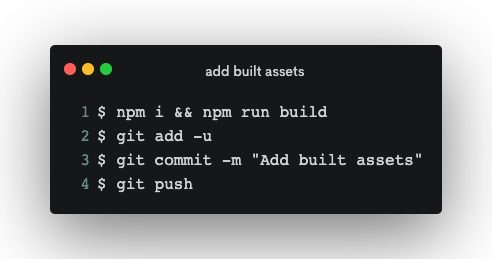 Building Assets, Merging Git Branches, and Creating Releases