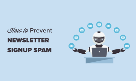 How to Prevent Newsletter Signup Spam in WordPress