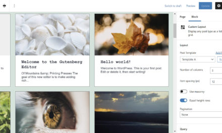 Custom Layouts Plugin Creates a Posts Display System for Both the Classic and Block Editors