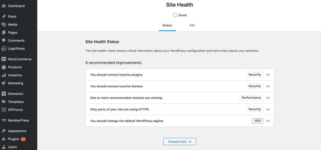How to Score 100% On Your WordPress Site Health Check (3 Tips)