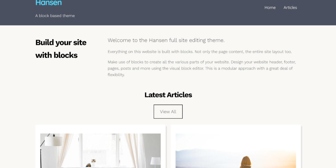 Build a Full WordPress Site via Block Patterns With the Hansen Theme