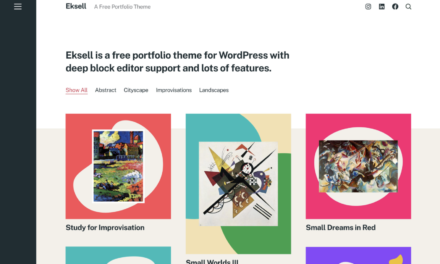 Eksell Portfolio Theme Now Available in WordPress Themes Directory