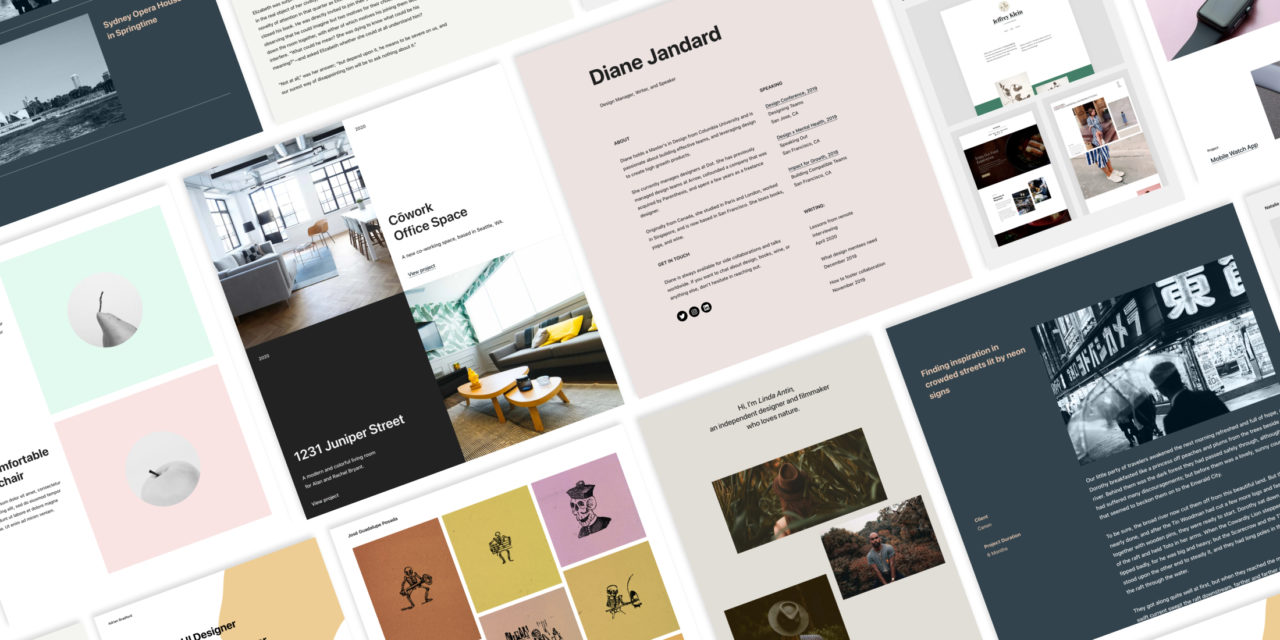 One-click Portfolio Designs, Instant PDF Embeds, and More Improvements to the Block Editor
