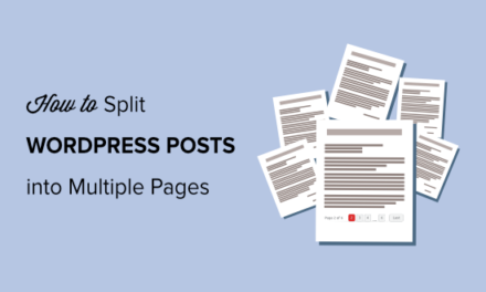 How to Split WordPress Posts into Multiple Pages (Post Pagination)