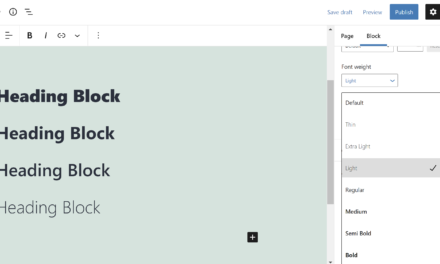 Gutenberg 10.8 Adds New Typography Controls and Block Previews