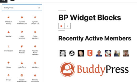 BuddyPress 9.0.0 Transforms Legacy Widgets Into Blocks