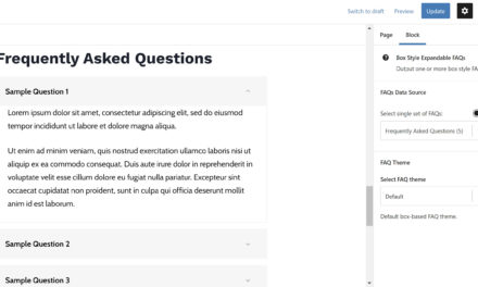 Create and Manage Frequently Asked Questions With the Flexible FAQs Plugin