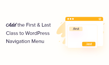 How to Add the First and Last CSS Class to WordPress Menu Items