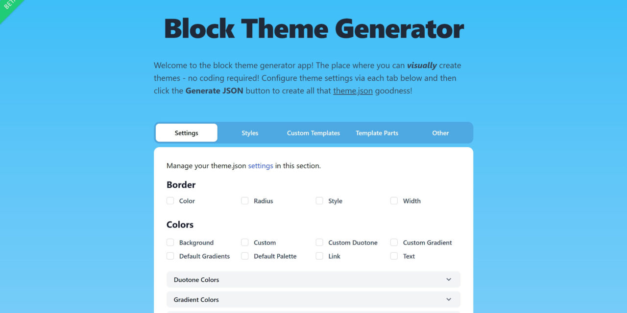 David Gwyer Teases Block Theme Generator App, Plans for a Community of Creators