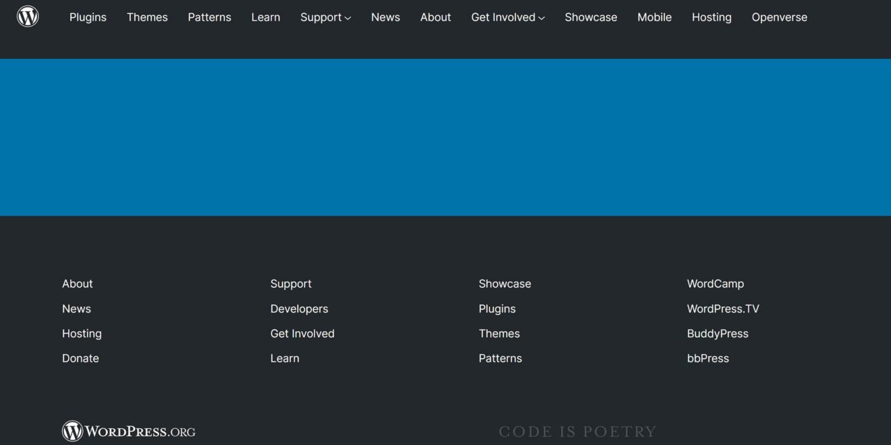 WordPress.org Gets New Global Header and Footer Design