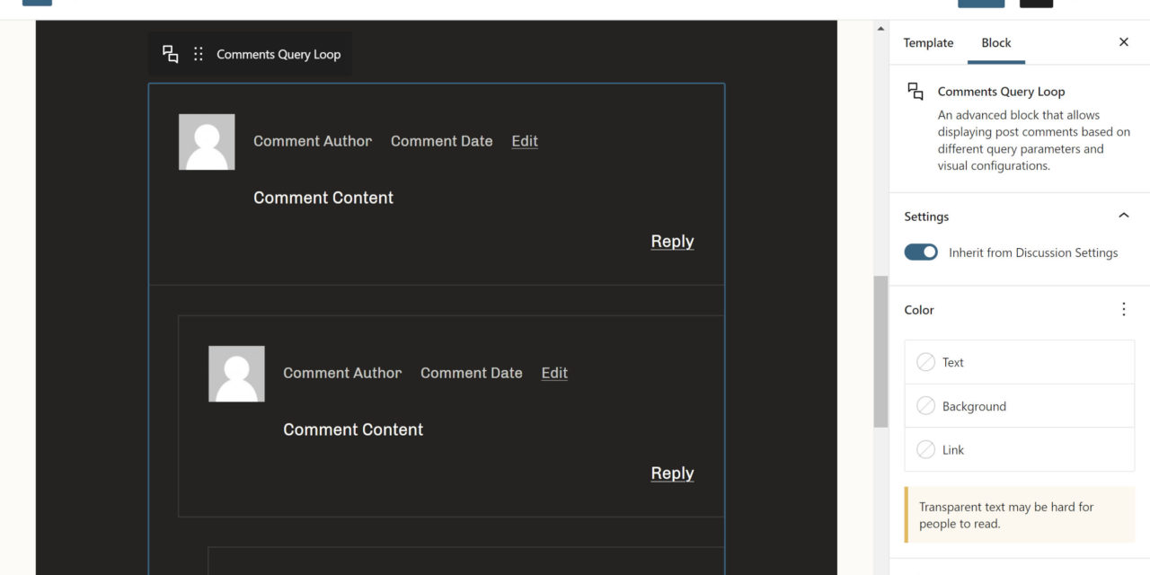 New Comment-Related Blocks Arriving With WordPress 6.0
