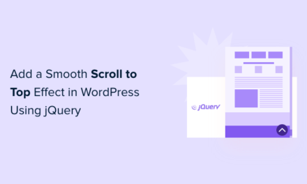 How to Add a Smooth Scroll to Top Effect in WordPress using jQuery