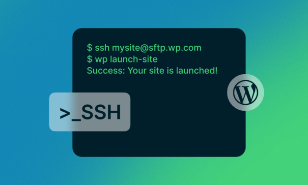 SSH Now Available for Business and eCommerce Sites