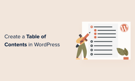 How to Create a Table of Contents in WordPress Posts and Pages