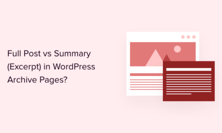Full Post vs Summary (Excerpt) in WordPress Archive Pages?
