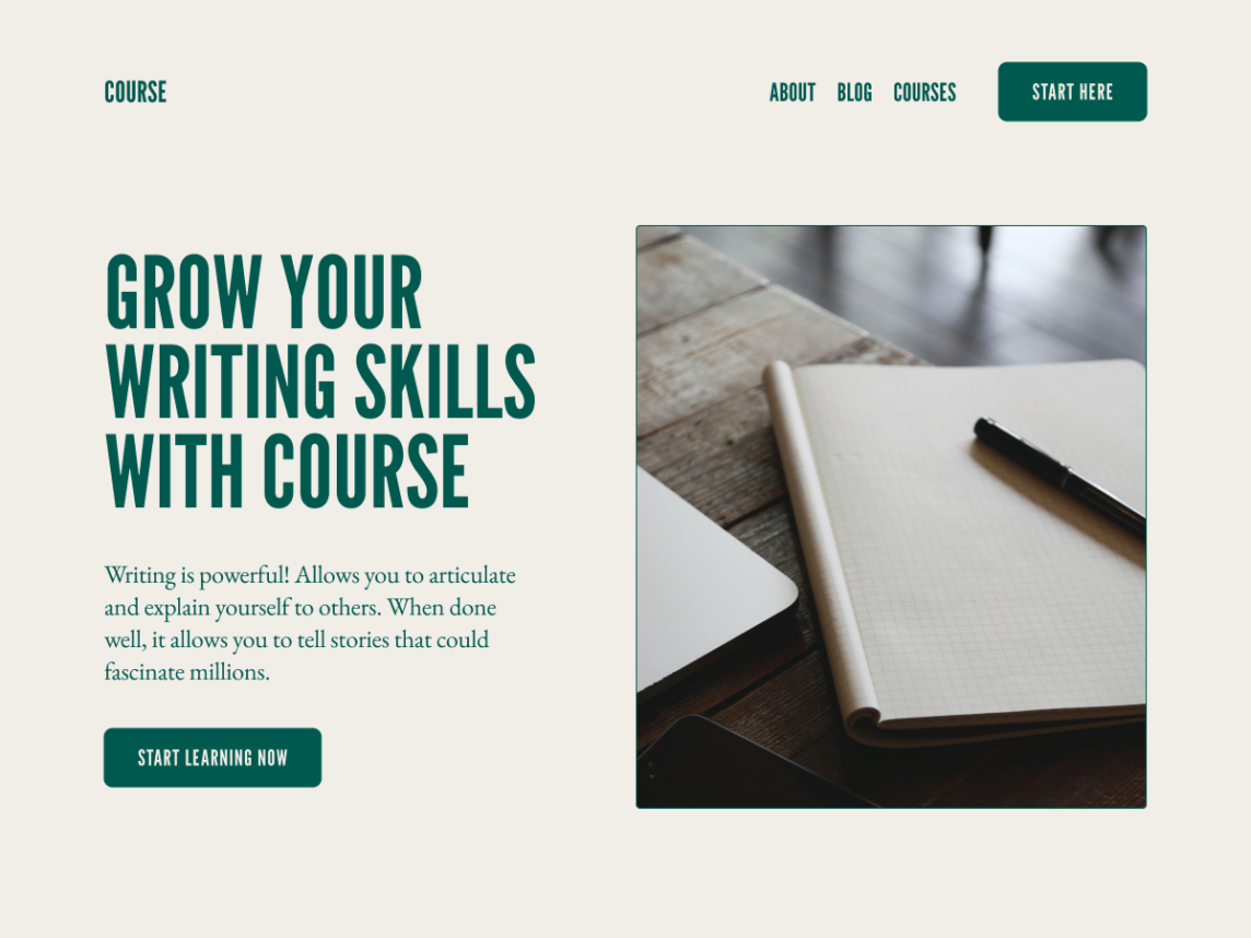 Course: A New Free Block Theme Compatible with Sensei LMS