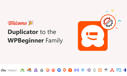 Welcome Duplicator to the WPBeginner Family of Products