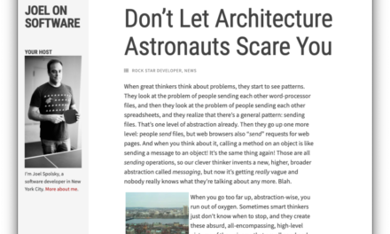 The Architecture Astronauts of WordPress