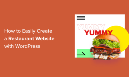How to Easily Create a Restaurant Website with WordPress