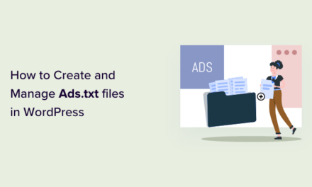 How to Create and Manage Ads.txt files in WordPress