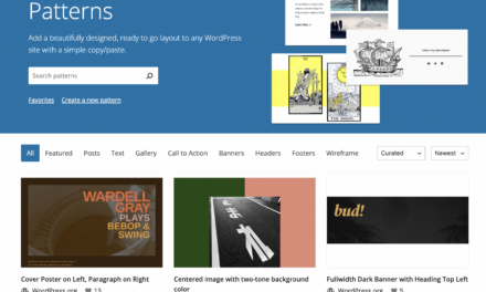 WordPress Pattern Directory Updated to Show Curated Patterns by Default