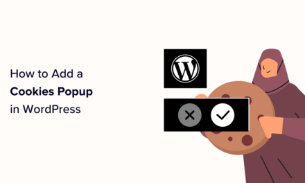 How to Add a Cookies Popup in WordPress for GDPR/CCPA