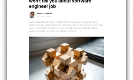 What Do You Expect From Being a Software Developer?