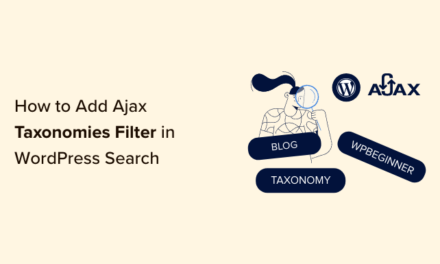 How to Add Ajax Taxonomies Filter in WordPress Search