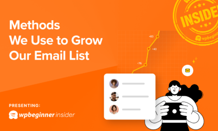 6 Proven Methods We Use at WPBeginner to Grow Our Email List