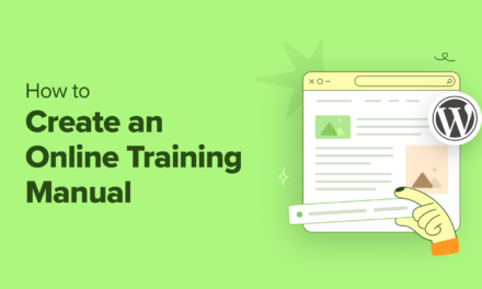 How to Create an Online Training Manual in WordPress (Easy Guide)
