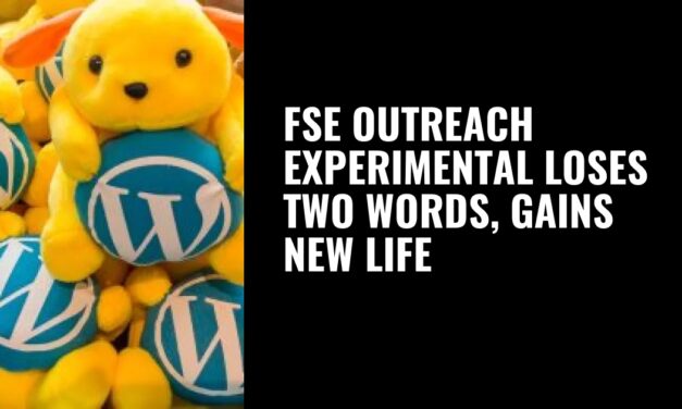 FSE Outreach Experimental Loses Two Words, Gains New Life