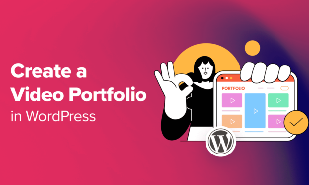 How to Create a Video Portfolio in WordPress (Step by Step)